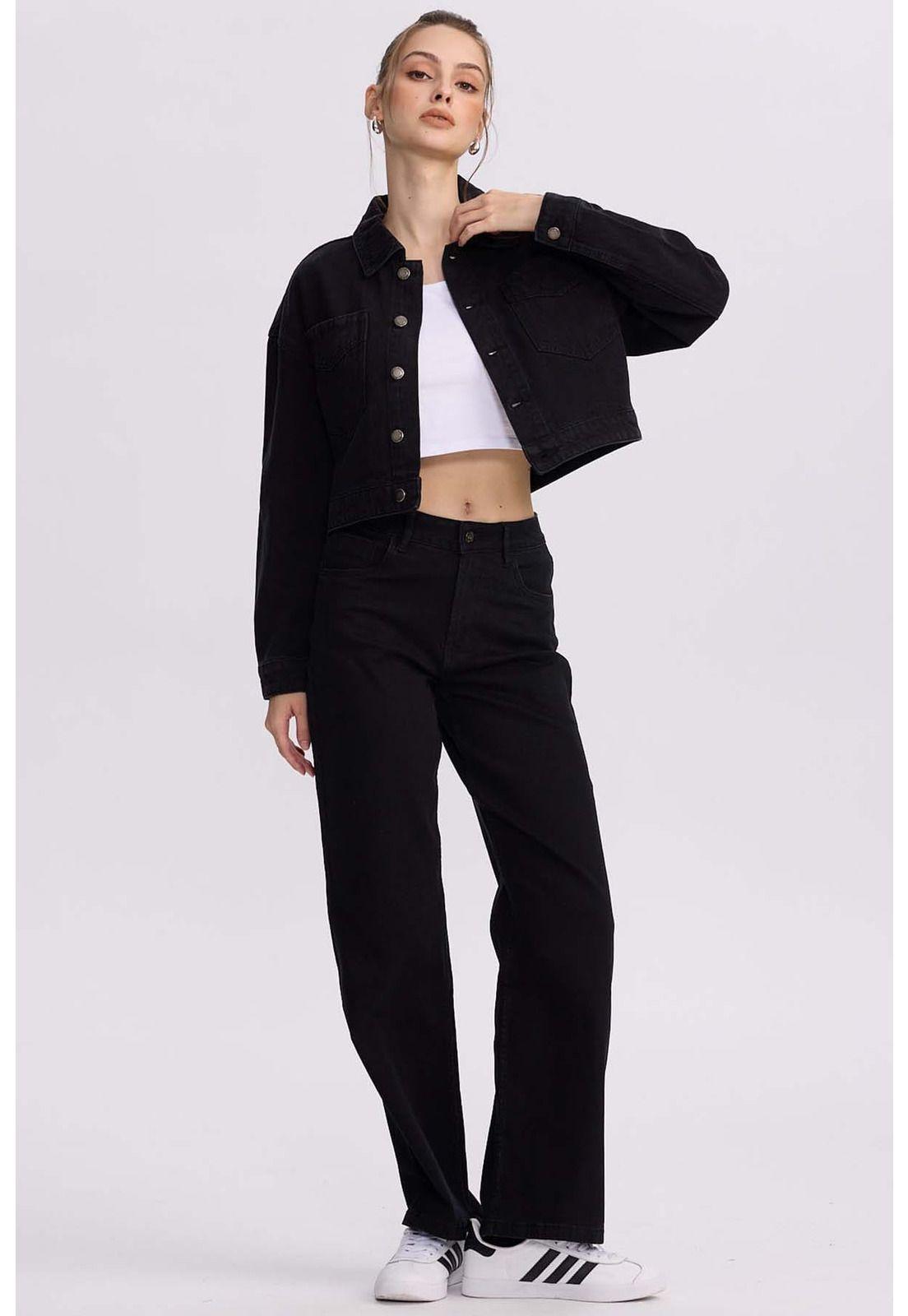 Chaqueta Mujer Cowboy Negro-3