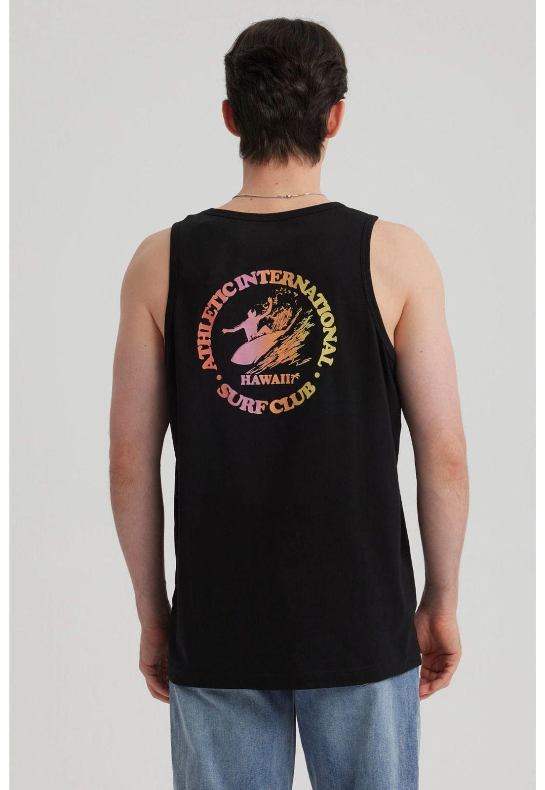 Polera Hombre Estampado Negro - lV-2