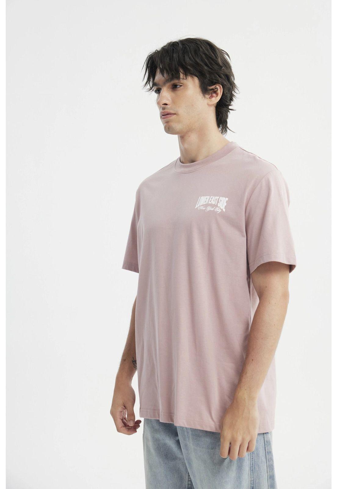 Polera Regular Hombre Rosa-1