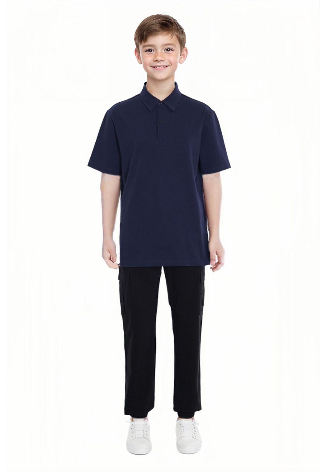 Pantalón Niño Cargo Tipo Parachute Negro-2