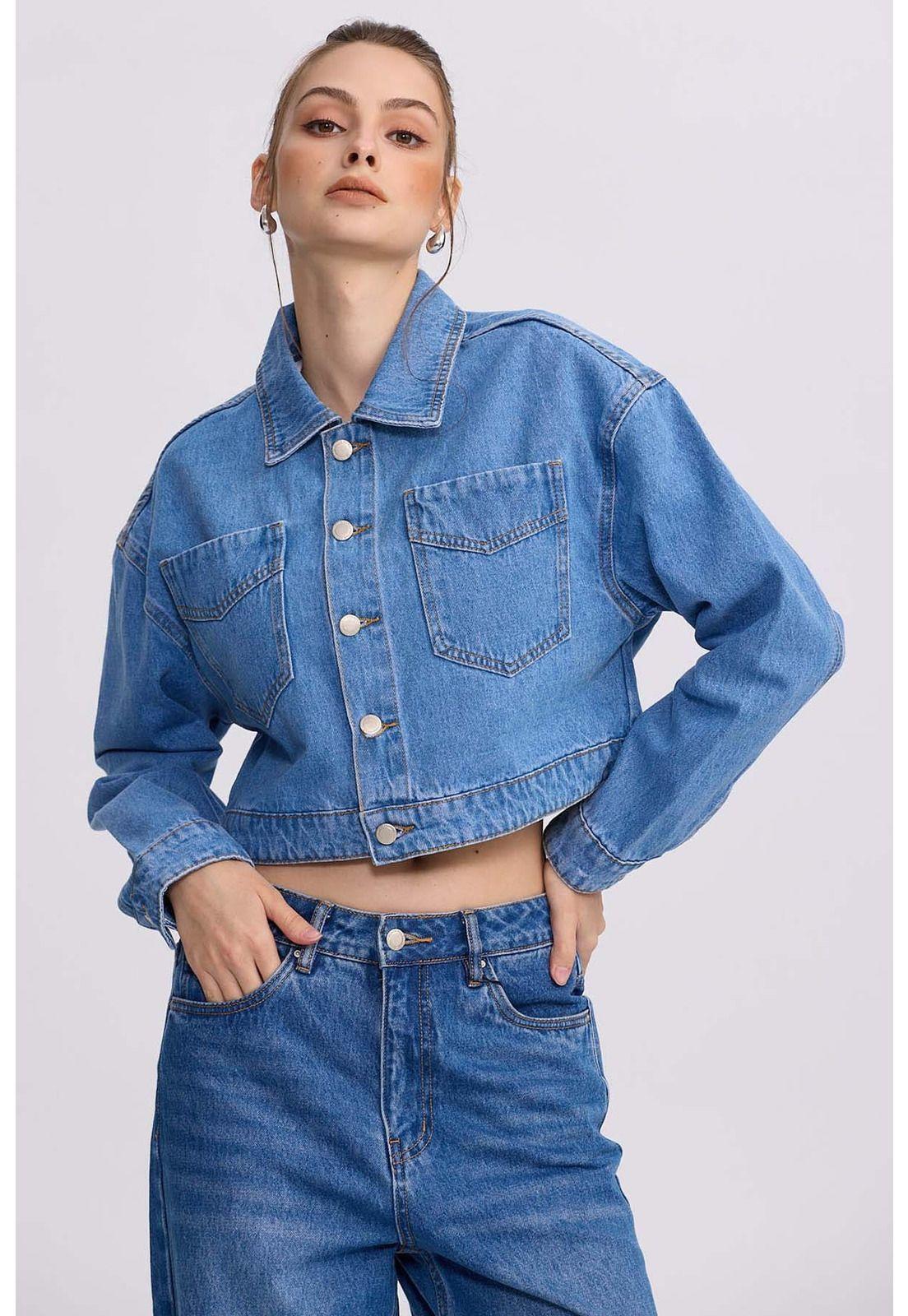 Chaqueta Mujer Cowboy Azul-0