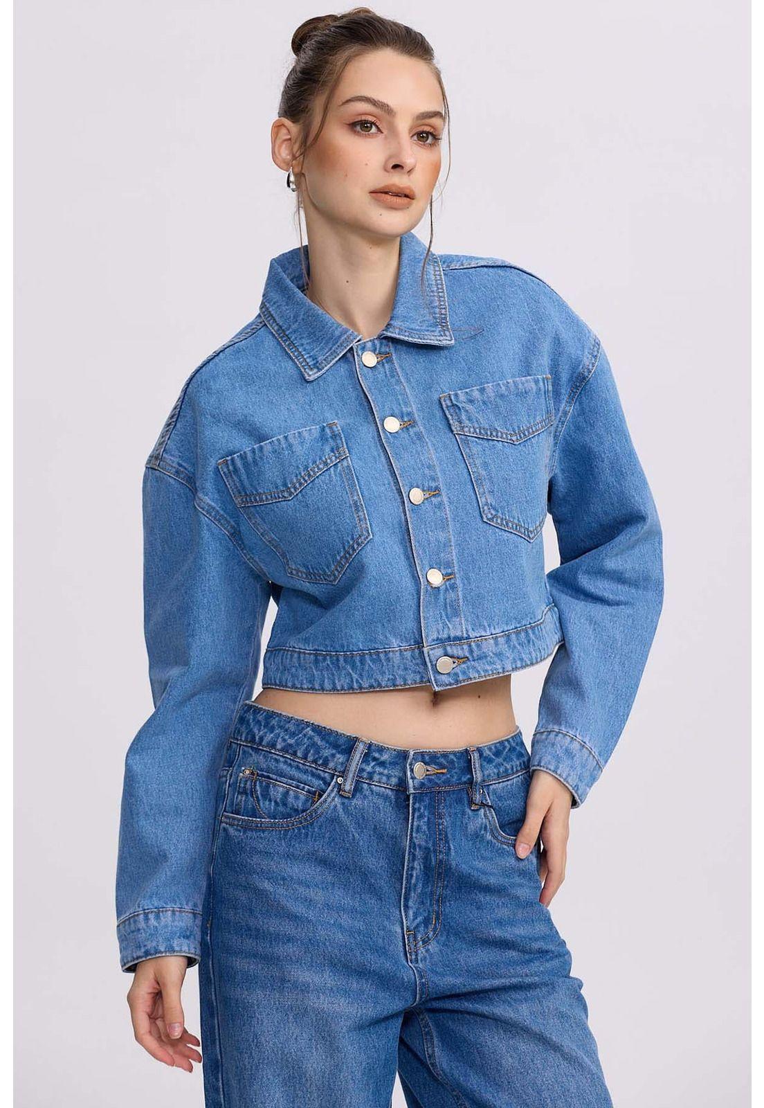 Chaqueta Mujer Cowboy Azul-1