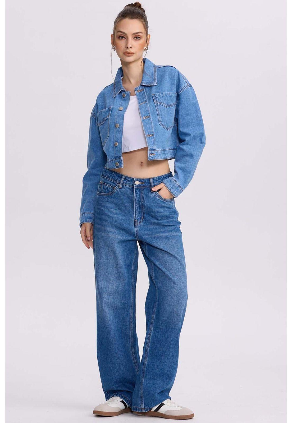 Chaqueta Mujer Cowboy Azul-3