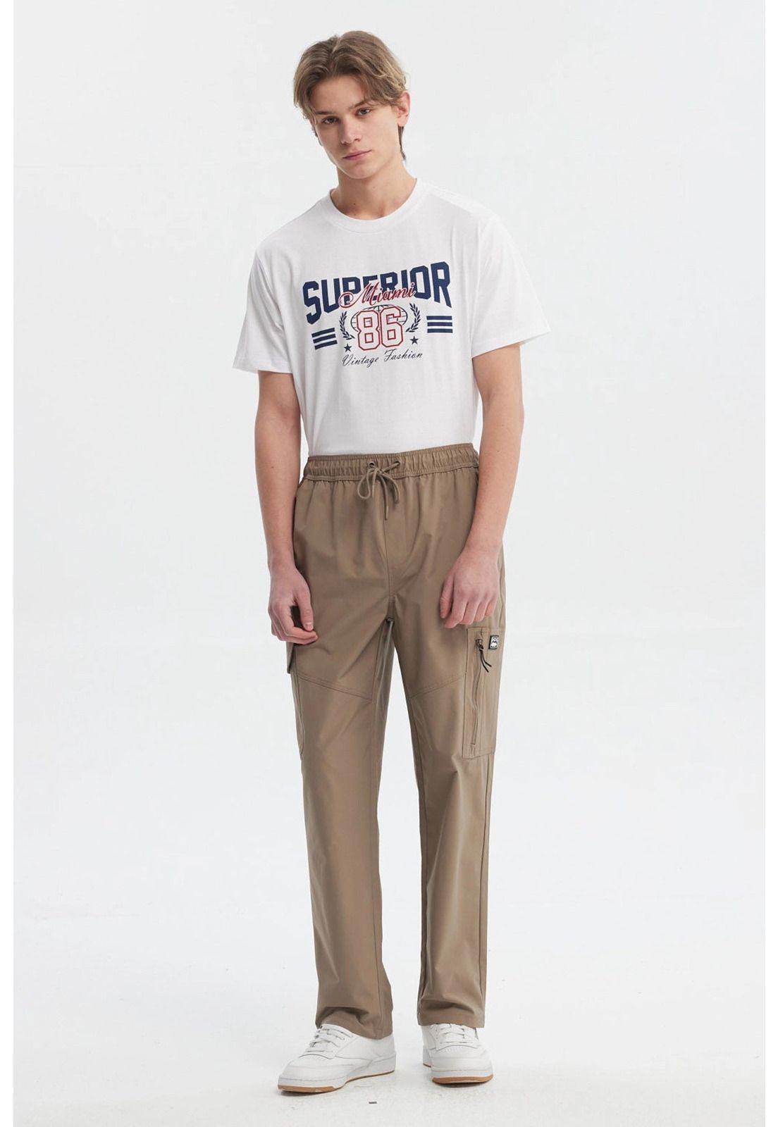 Pantalón Buzo Hombre Calce Recto Kaki-3