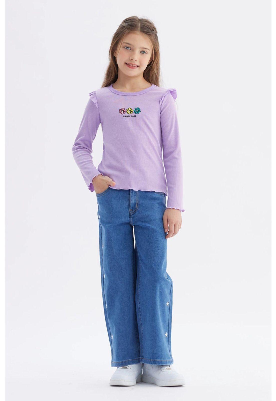 Polera Niña Vuelos Lila-3