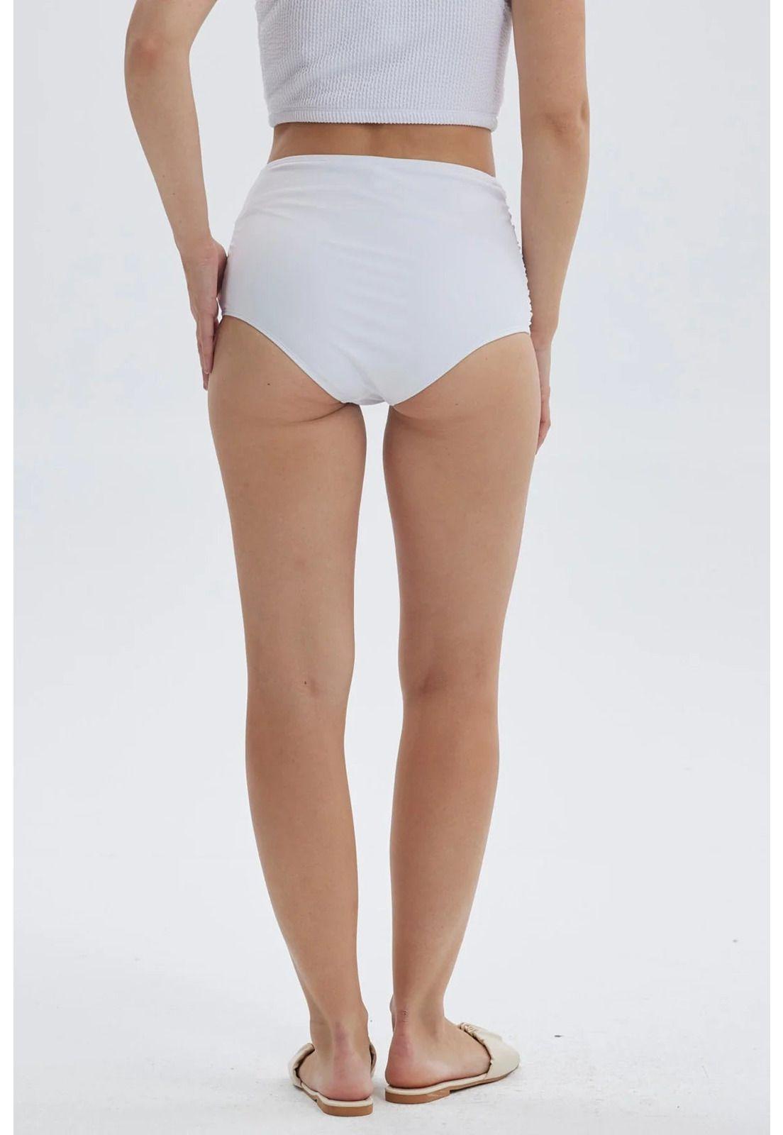 Traje de Baño Mujer Pieza Con Recorrido Blanco-2