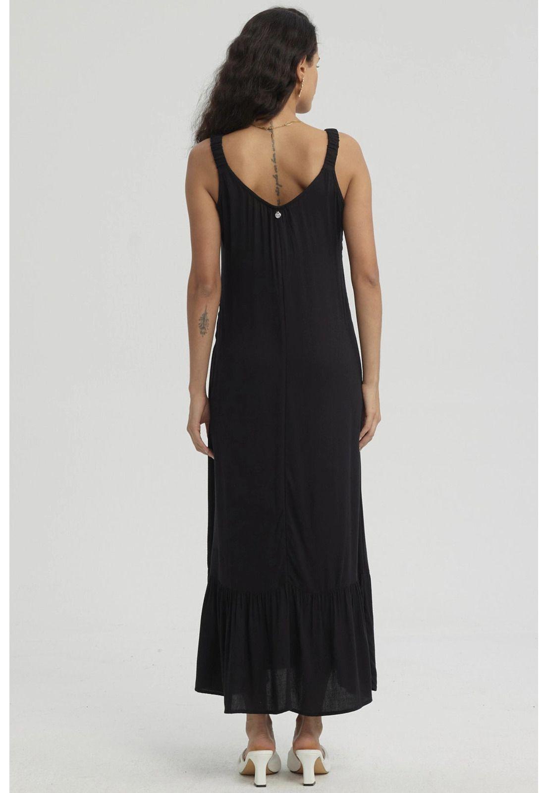 Vestido Mujer Largo Pabilo Negro - lll-2