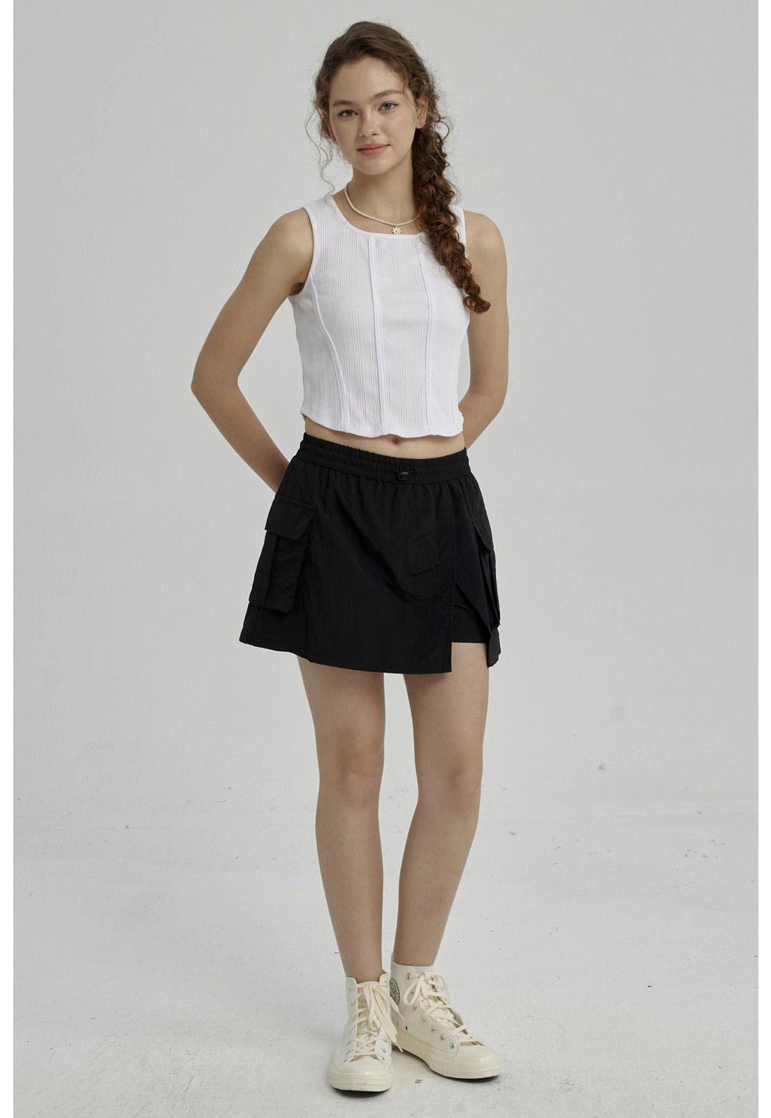 Polera Niña Con Peto Falso Blanco-0