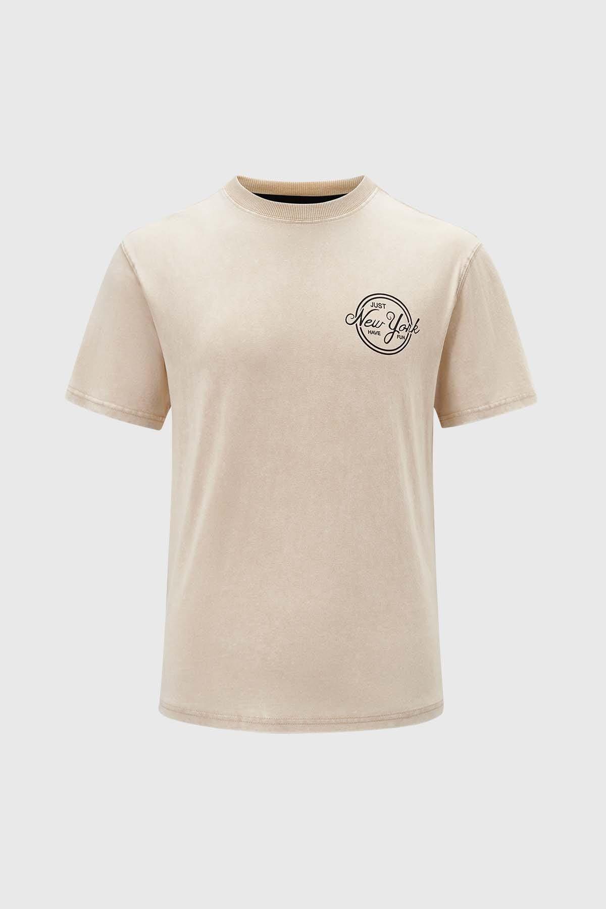 Polera Niño Lavado Beige-0