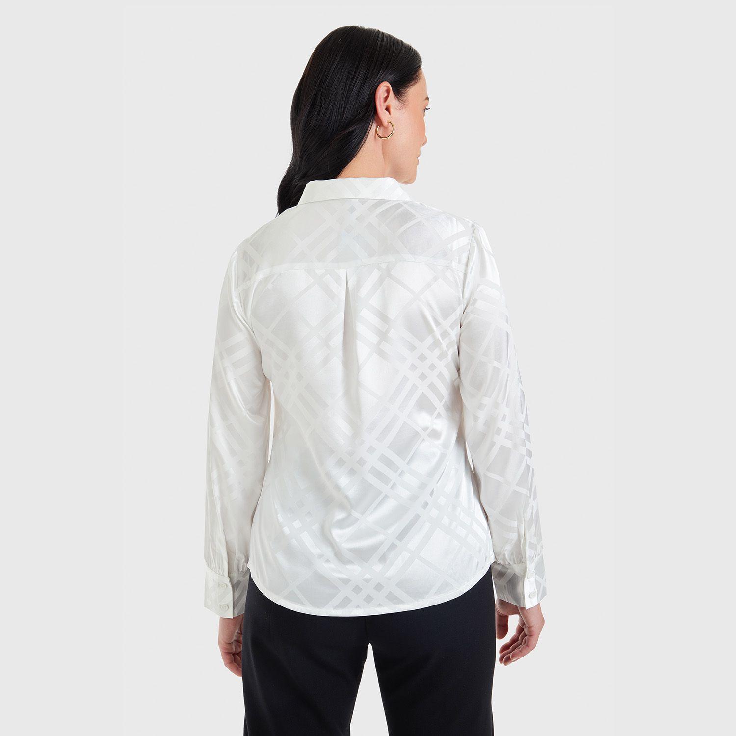 Blusa Con Textura Crudo Mujer-2
