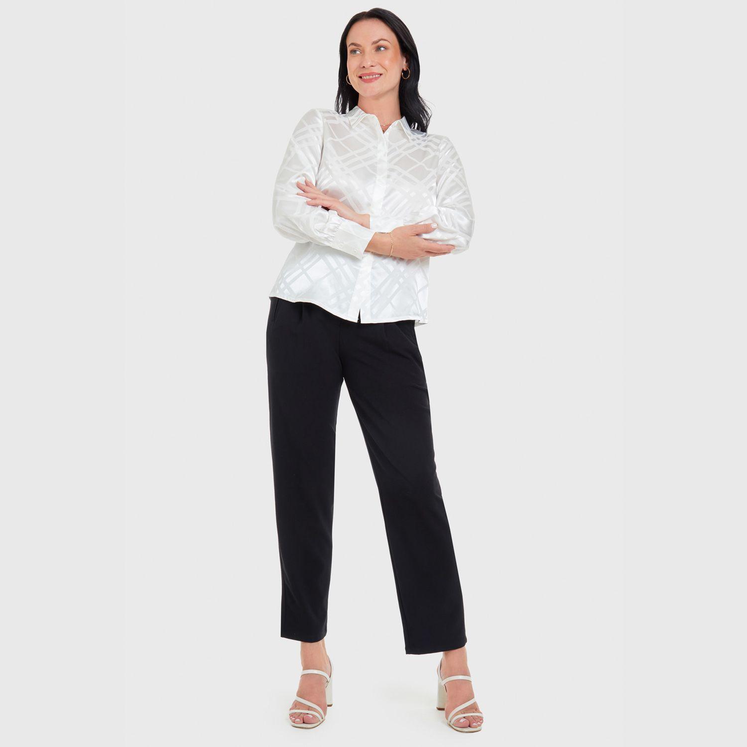 Blusa Con Textura Crudo Mujer-3