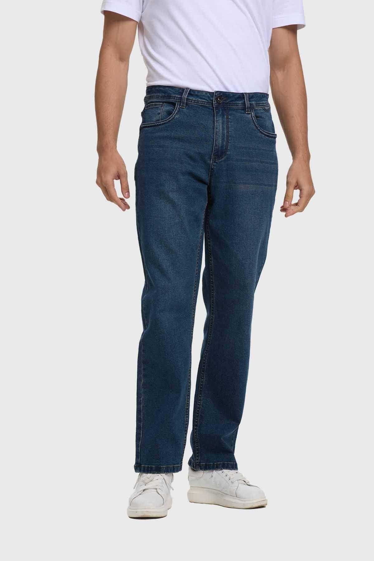 Jeans Hombre Straight 605 Azul Fashion's Park-0