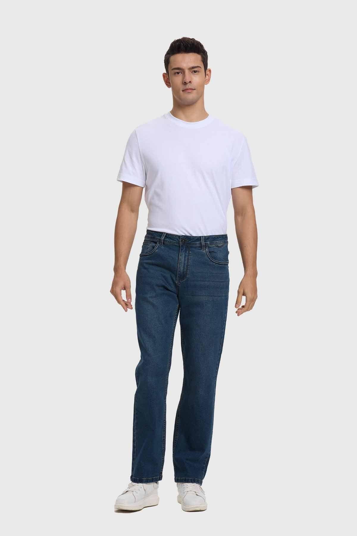 Jeans Hombre Straight 605 Azul Fashion's Park-3