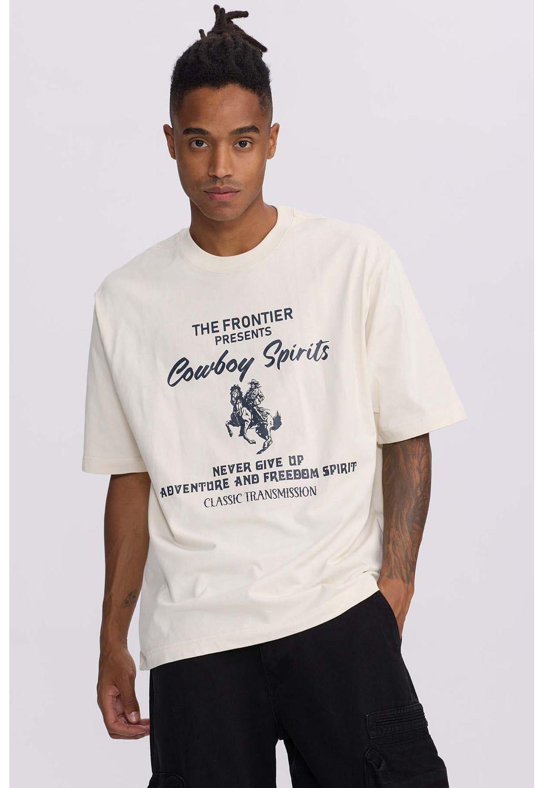 Polera Hombre Central West Crema-0