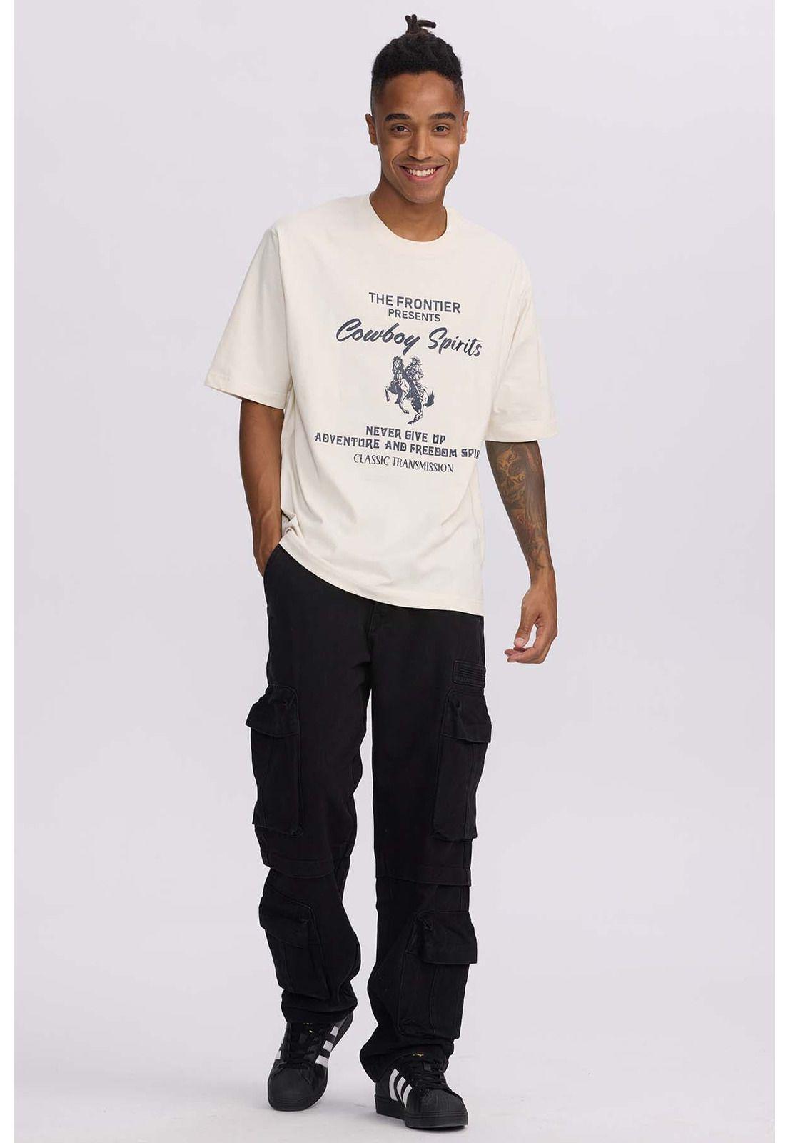 Polera Hombre Central West Crema-3