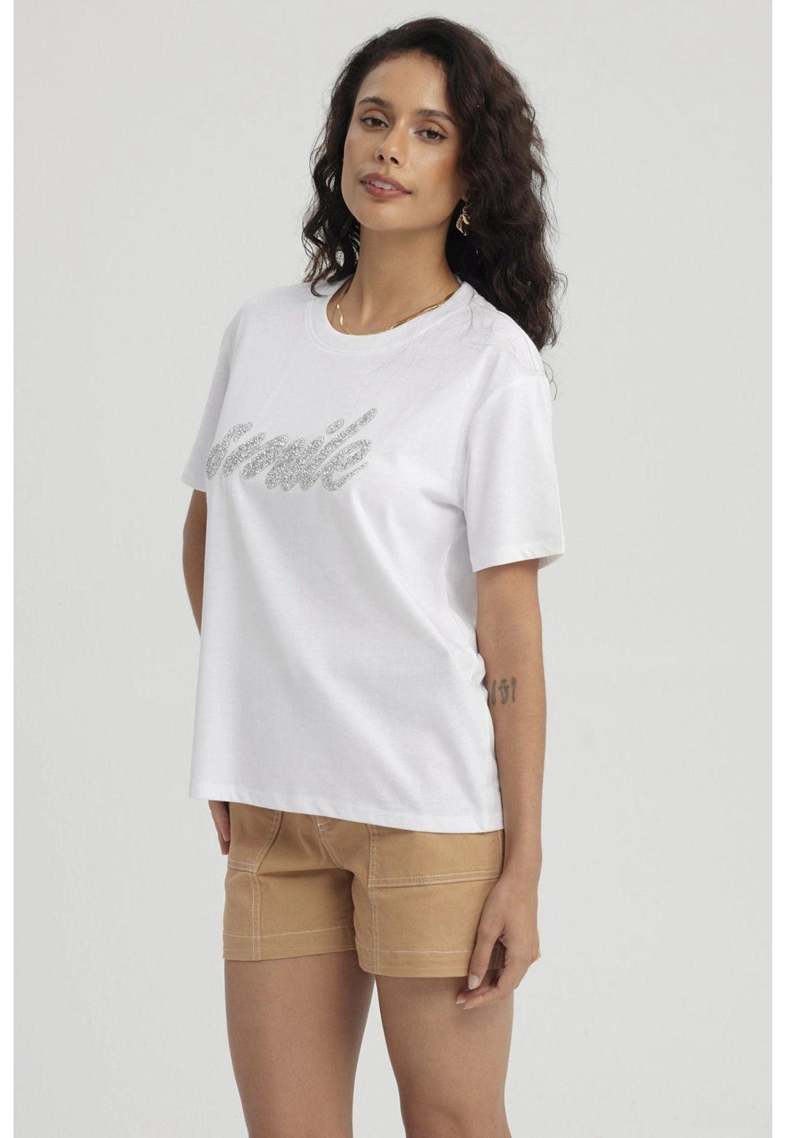 Polera Mujer Print Con Aplicación Blanco-3