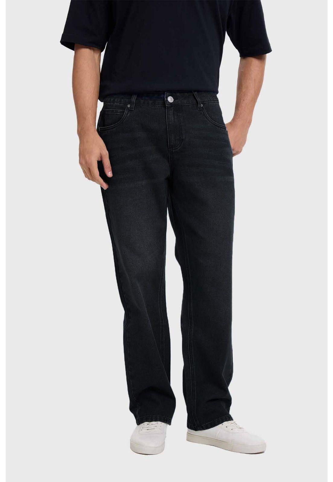 Jeans Hombre Skinny Negro-0