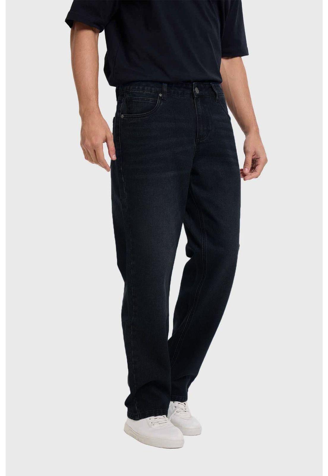 Jeans Hombre Skinny Negro-1