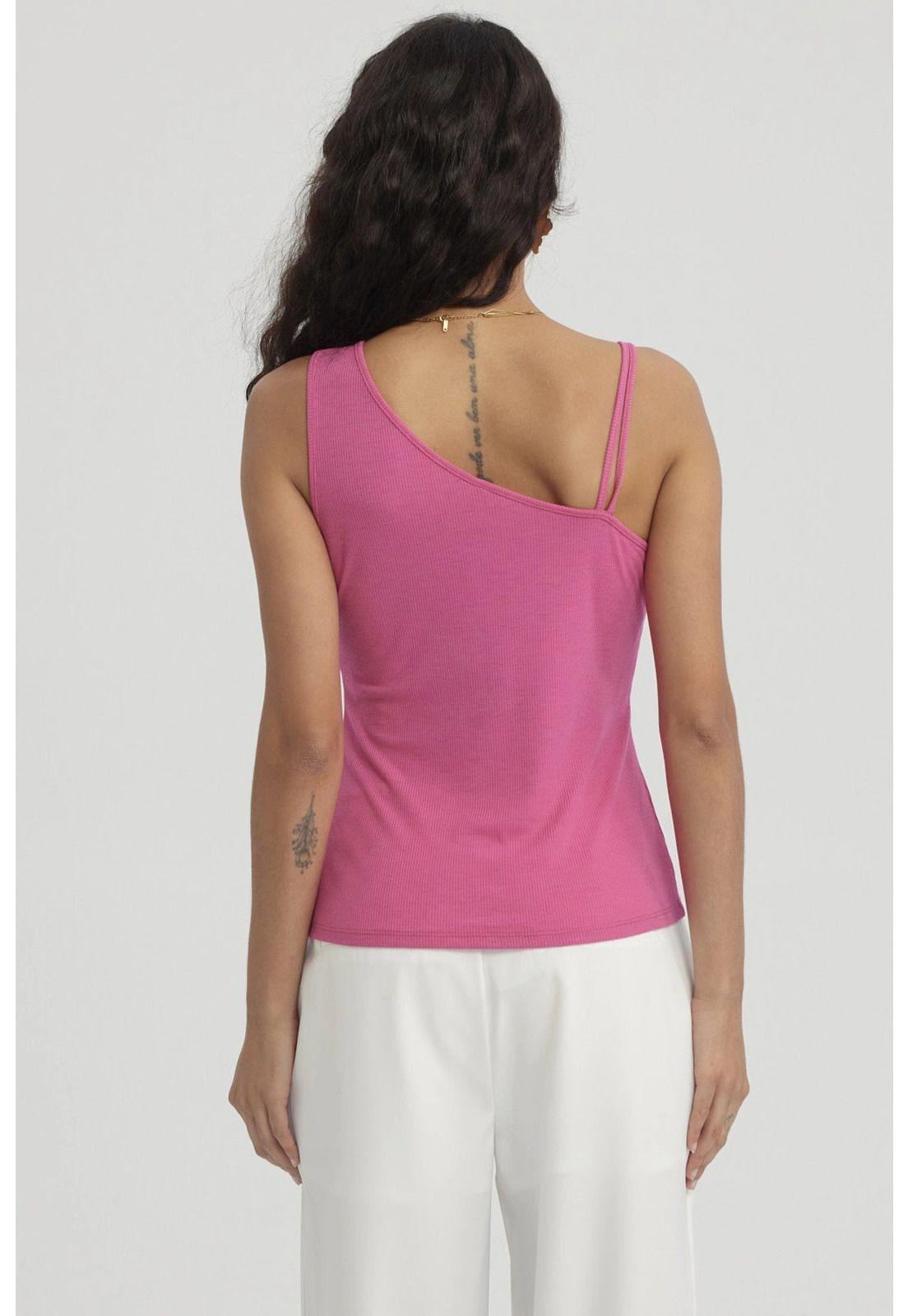 Polera Mujer Doble Pabilo Fucsia-6