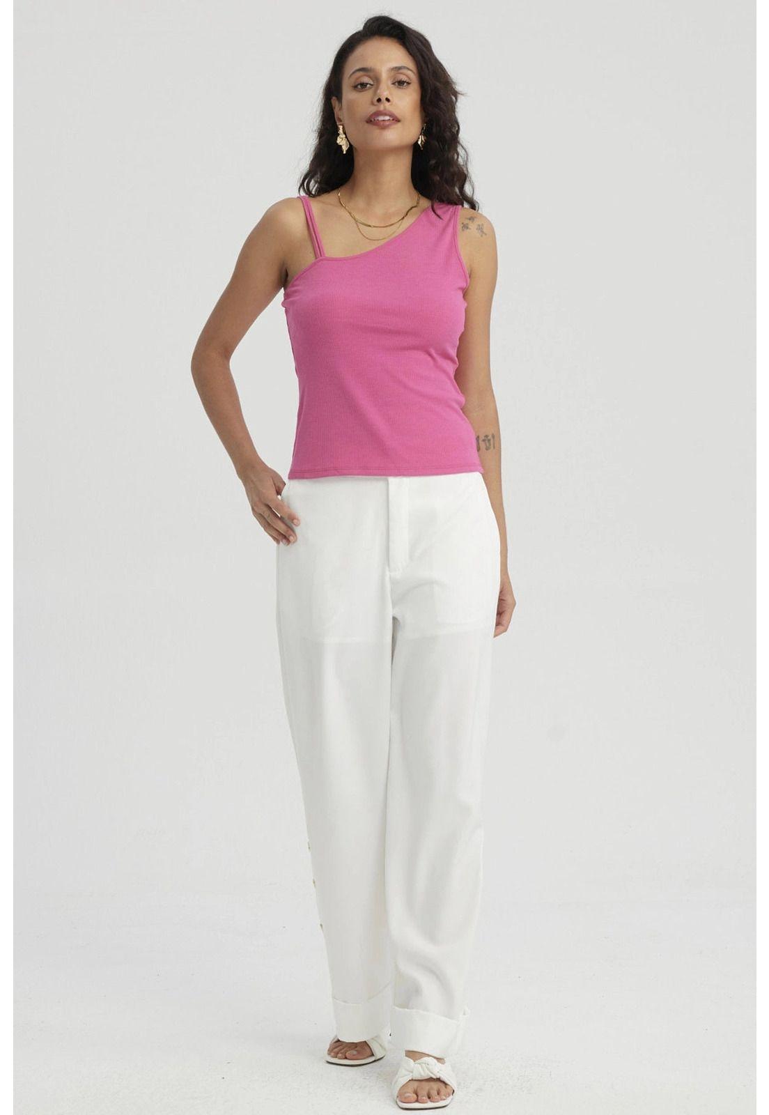 Polera Mujer Doble Pabilo Fucsia-7