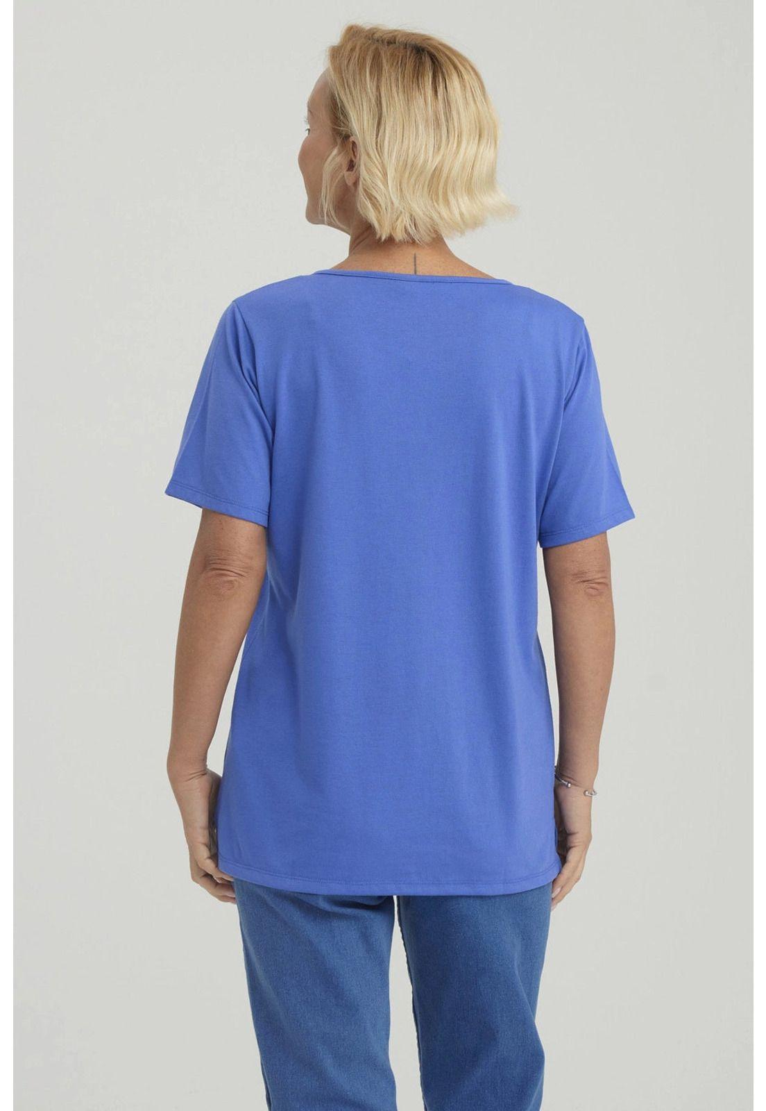 Polera Mujer Lisa Apertura Azulino-2