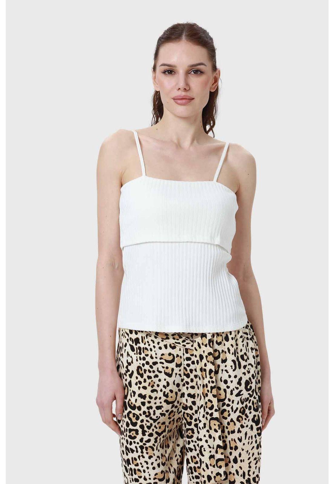 Polera Mujer Pabilo Rib Crudo-0