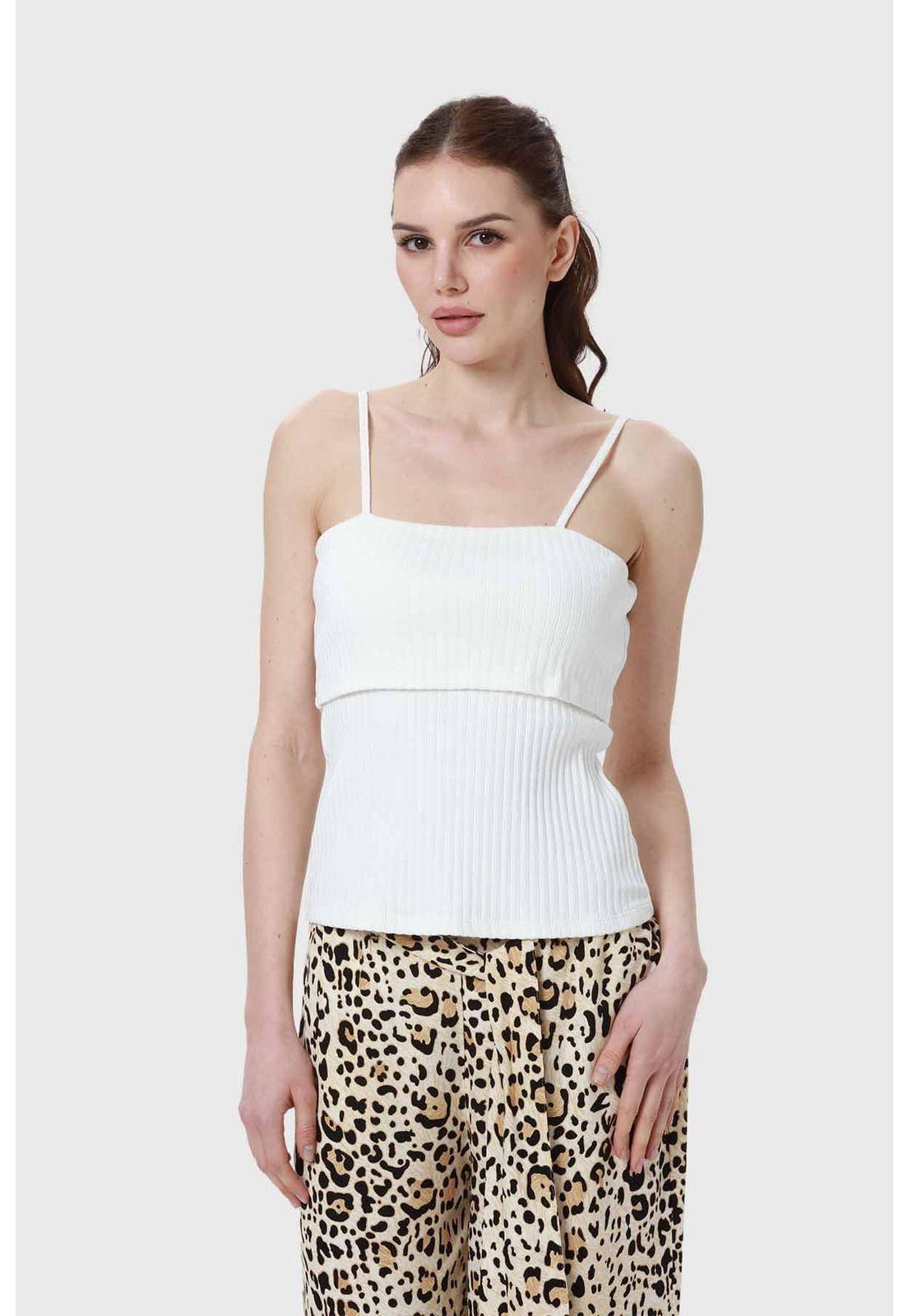 Polera Mujer Pabilo Rib Crudo-1