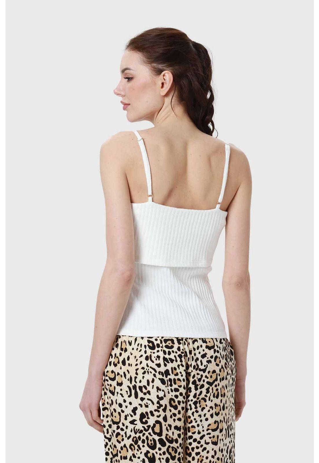 Polera Mujer Pabilo Rib Crudo-2