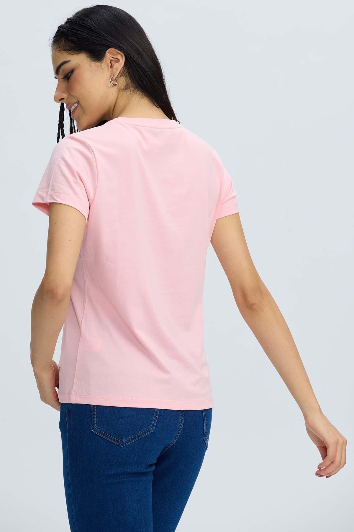 Polera Mujer Básica Print Palo Rosa-2