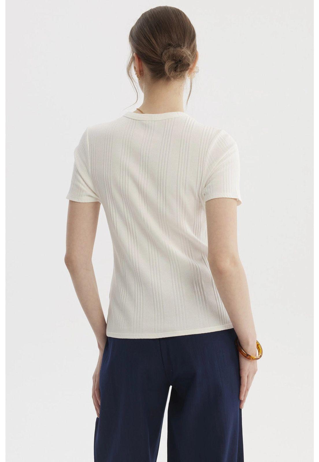 Polera Mujer Lisa Rib Crudo- ll-2