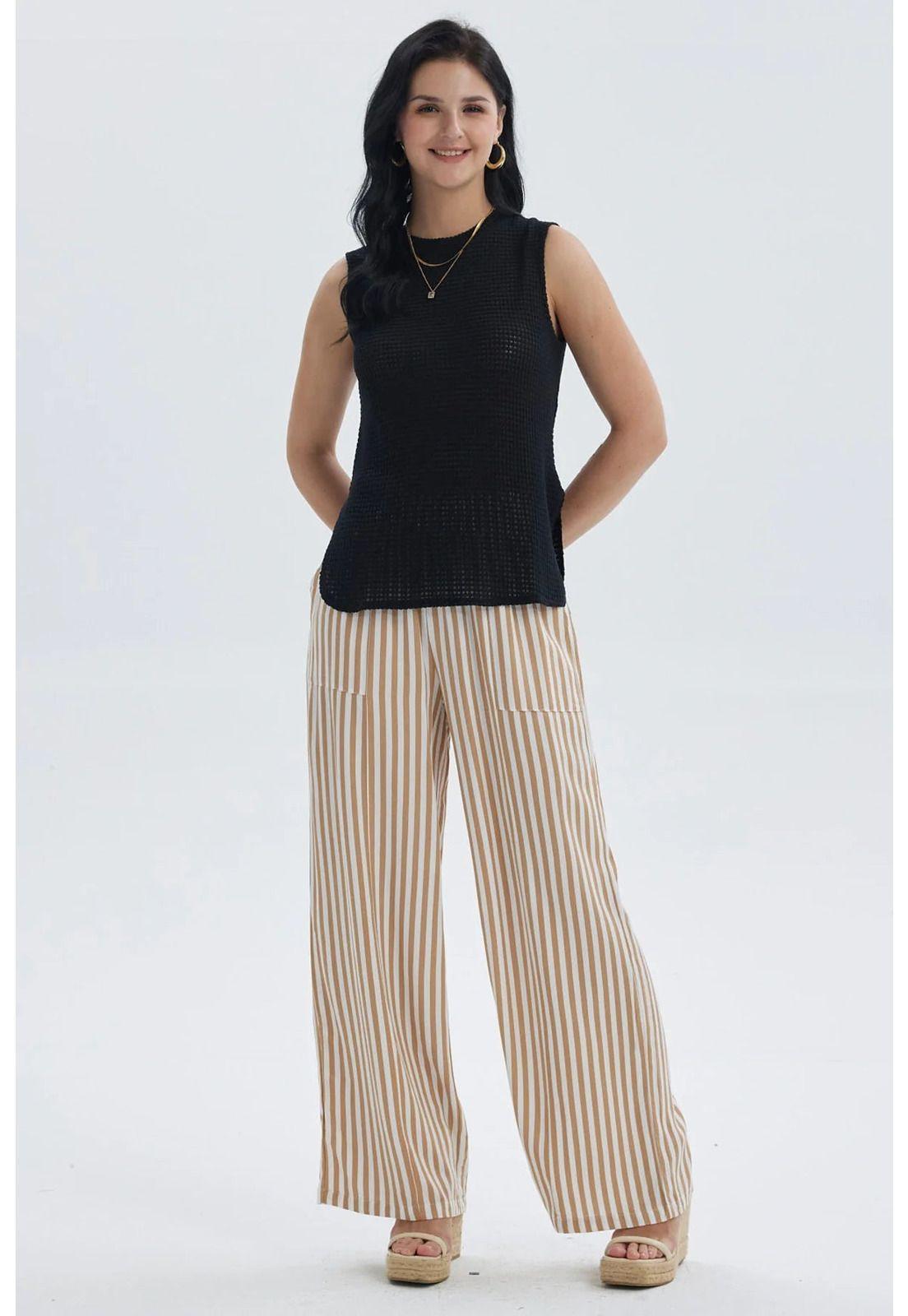 Polera Mujer Tejida Abertura Negro-3