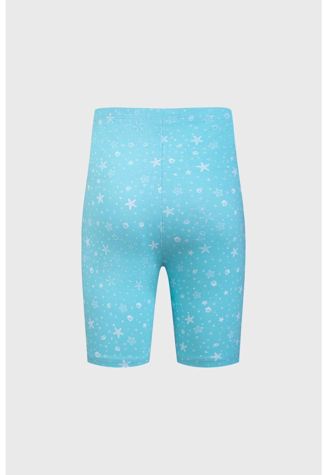 Calza Niña Biker Teens Celeste-3