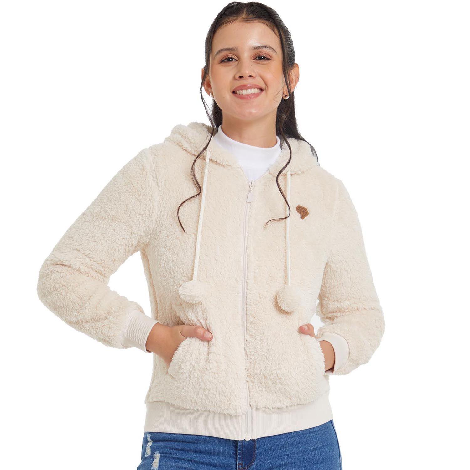 Polar Mujer Pompom Full Crema-0
