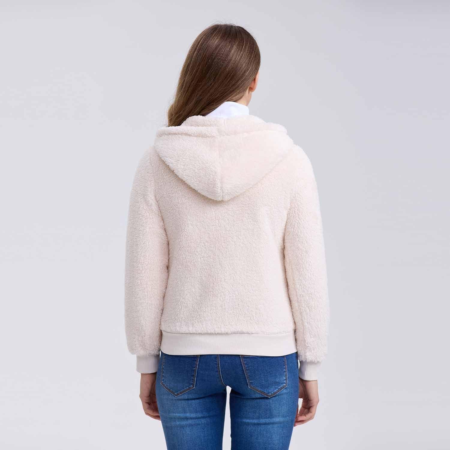 Polar Mujer Pompom Full Crema-5