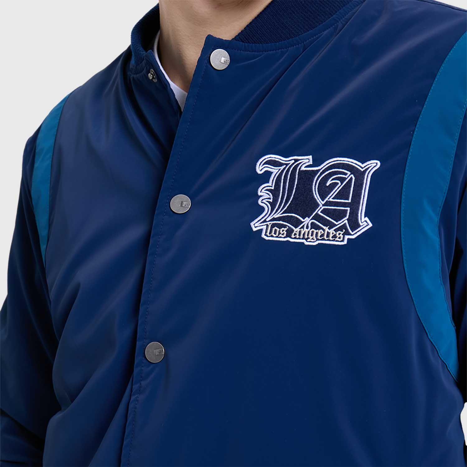 Chaqueta Hombre Bomber Azul Marino-3