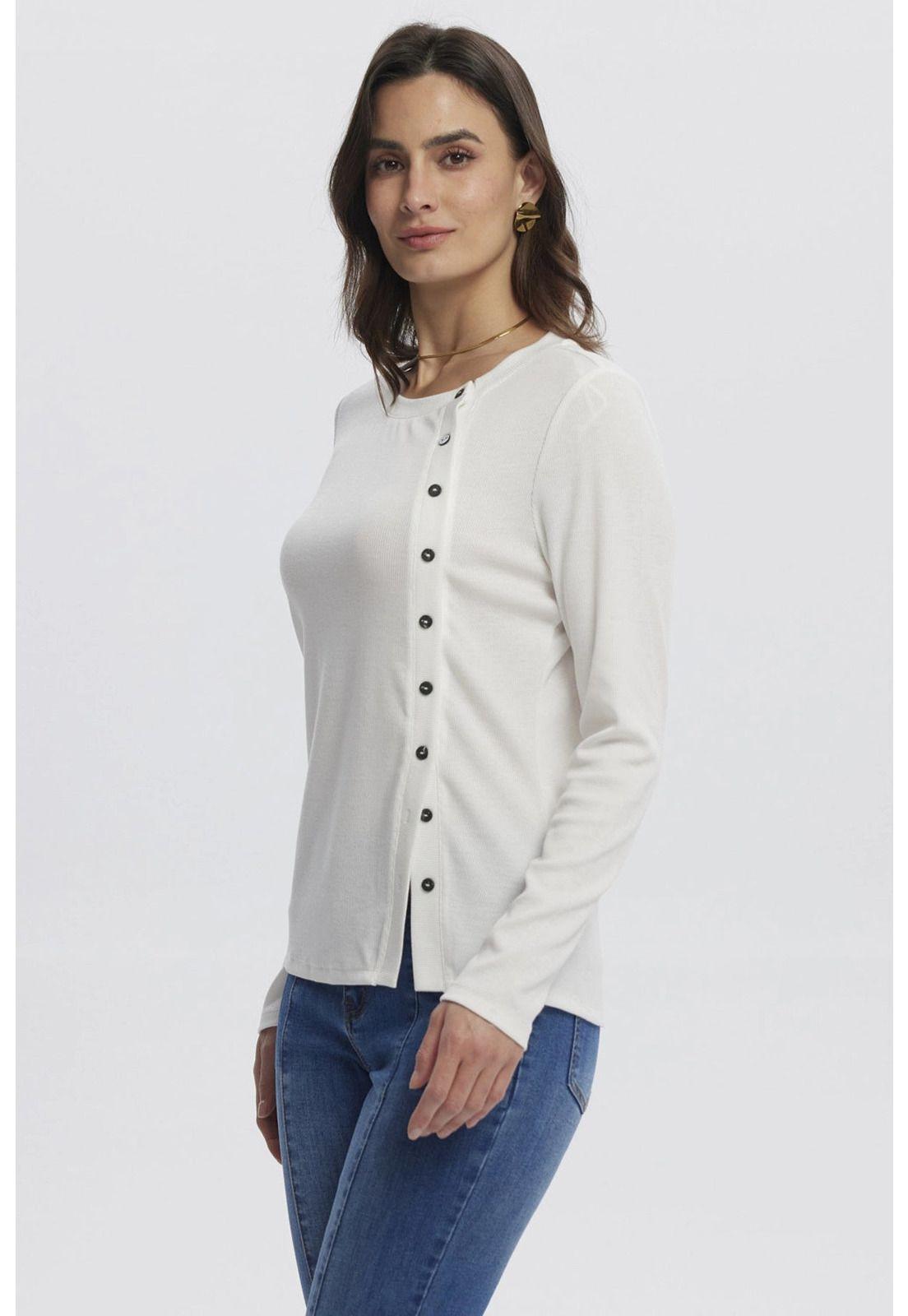 Polera Mujer Escote Recto Crudo-1