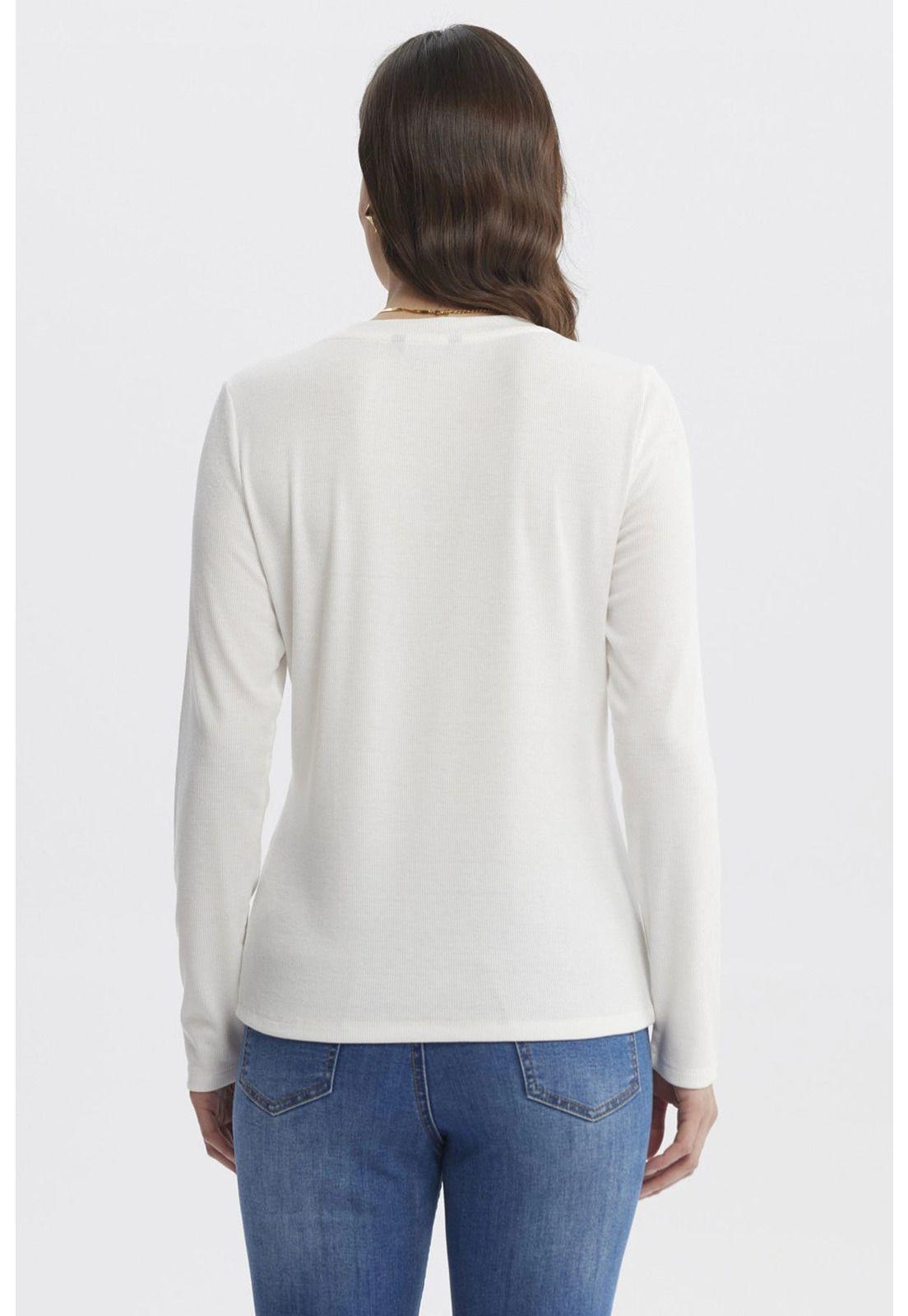 Polera Mujer Escote Recto Crudo-2