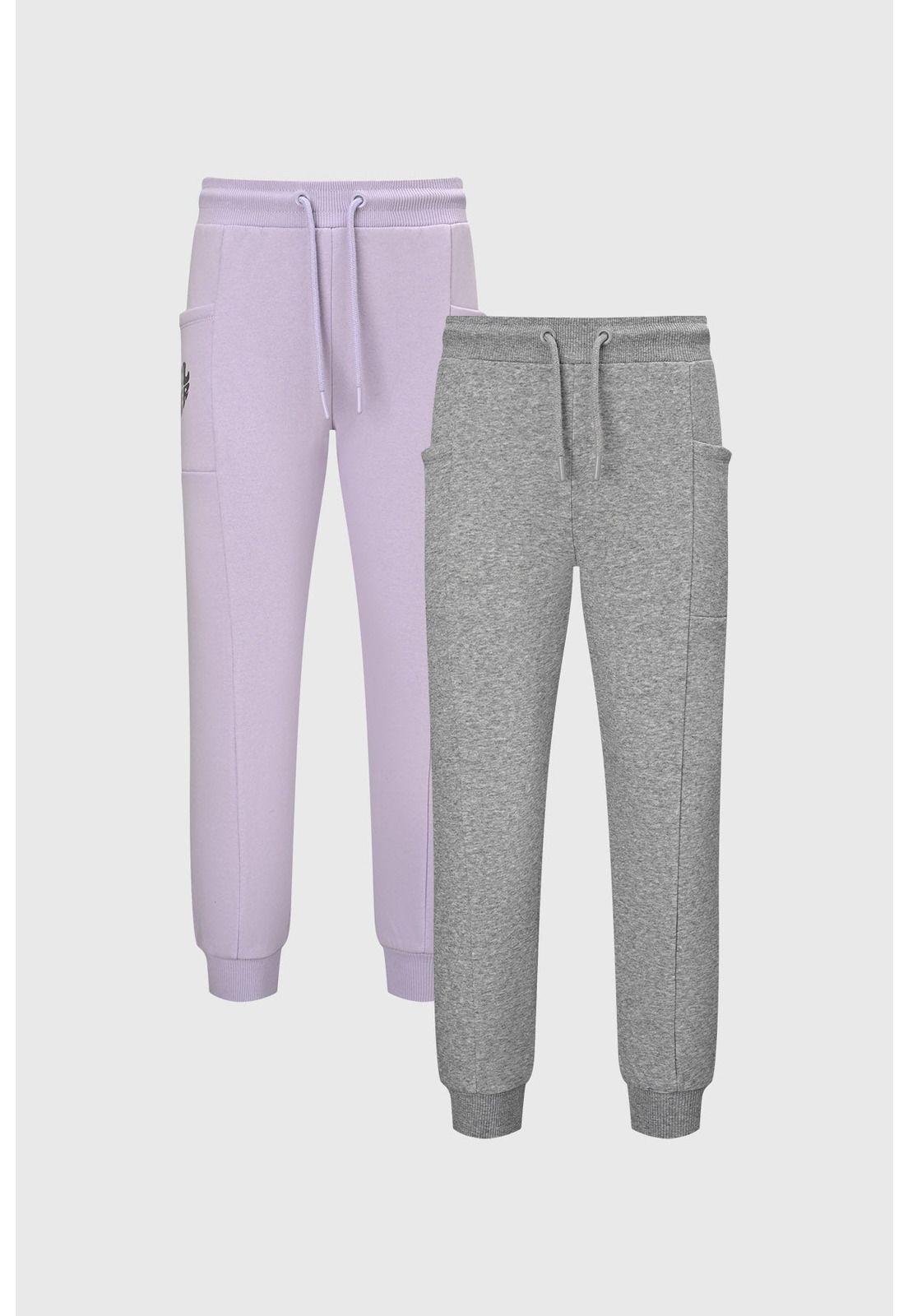 Pantalón Buzo Niña Bipack Toddler Lila-0