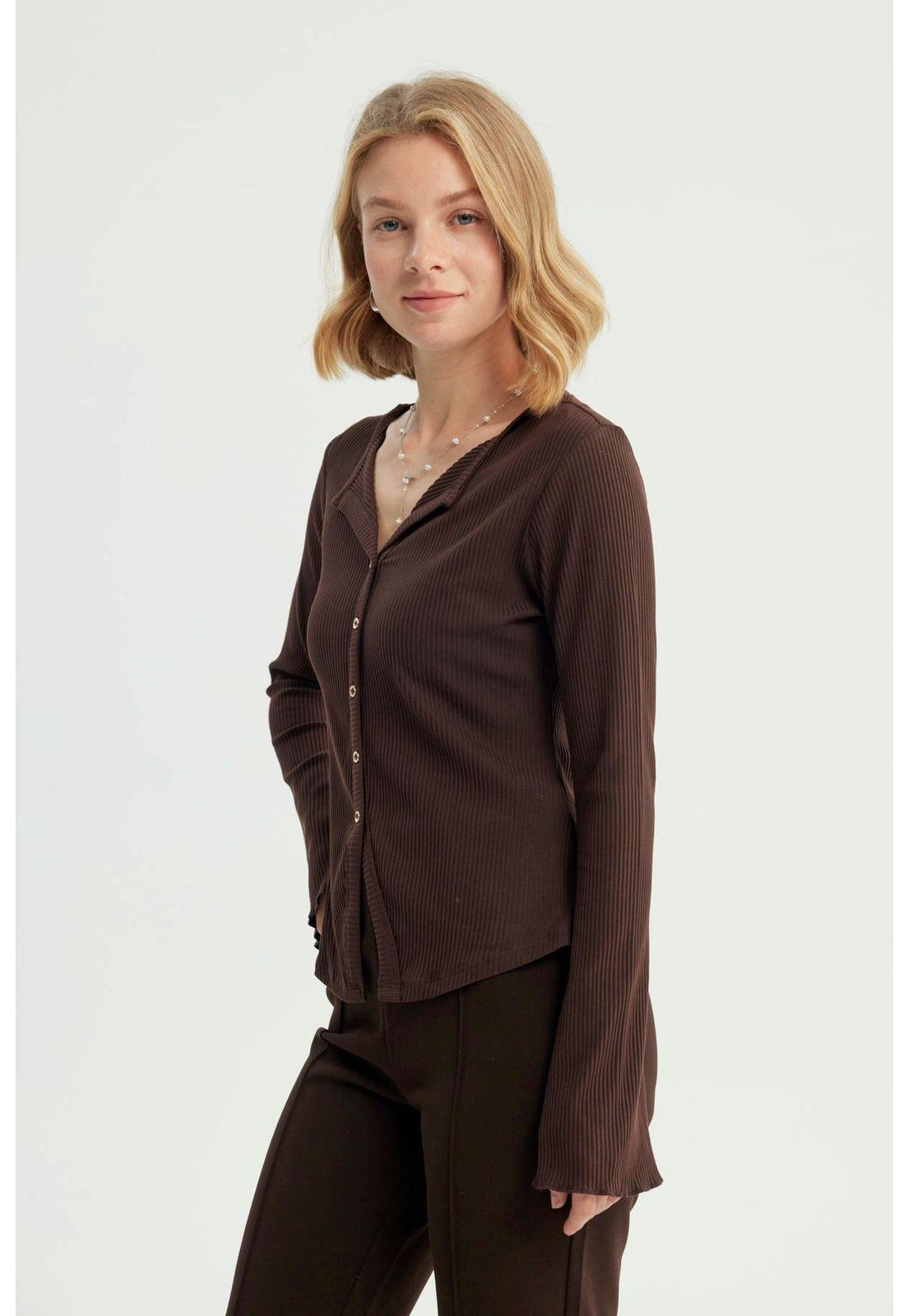 Polera Mujer Slim Chocolate - ll-1