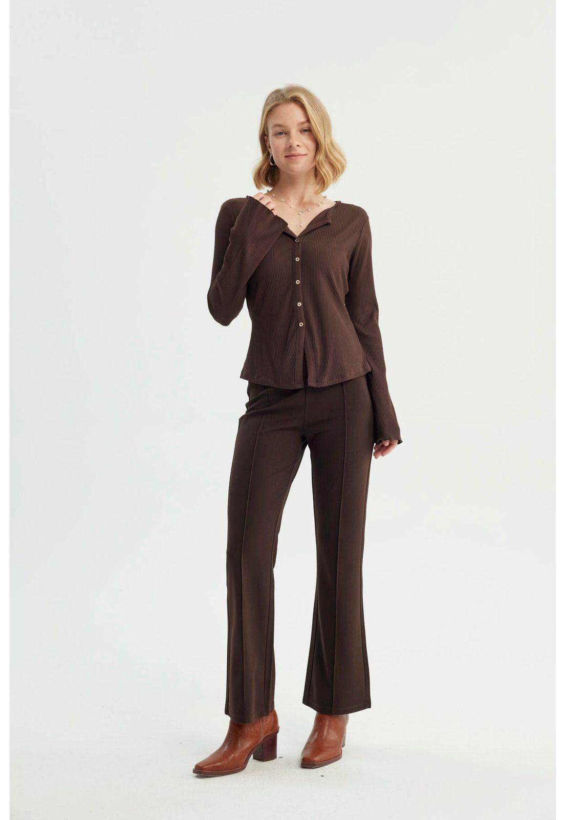 Polera Mujer Slim Chocolate - ll-3