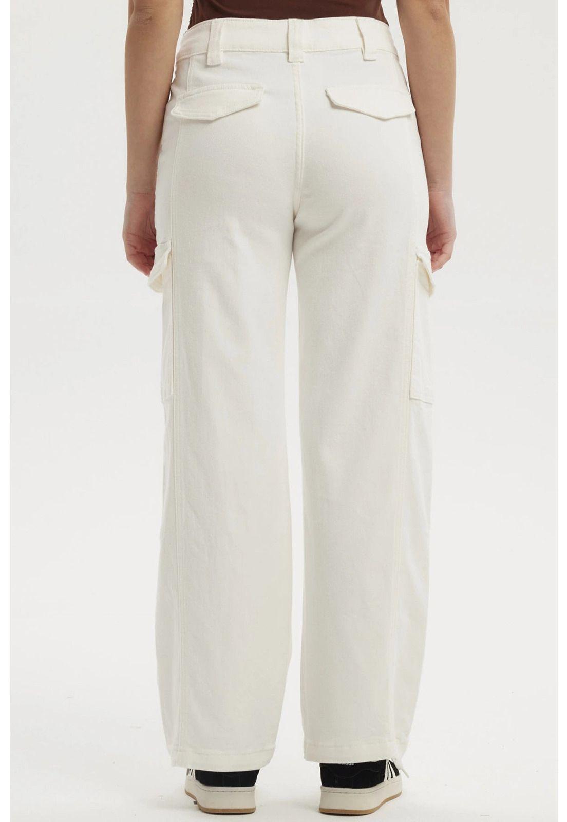 Jeans Mujer Calce Recto Color Crudo-2