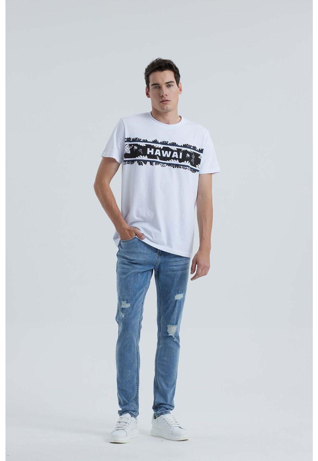 Jeans Hombre Skinny Roturas Azul-3