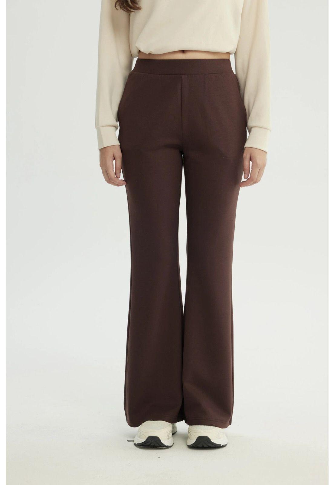 Pantalón Buzo Mujer Basta Evasee Café-0