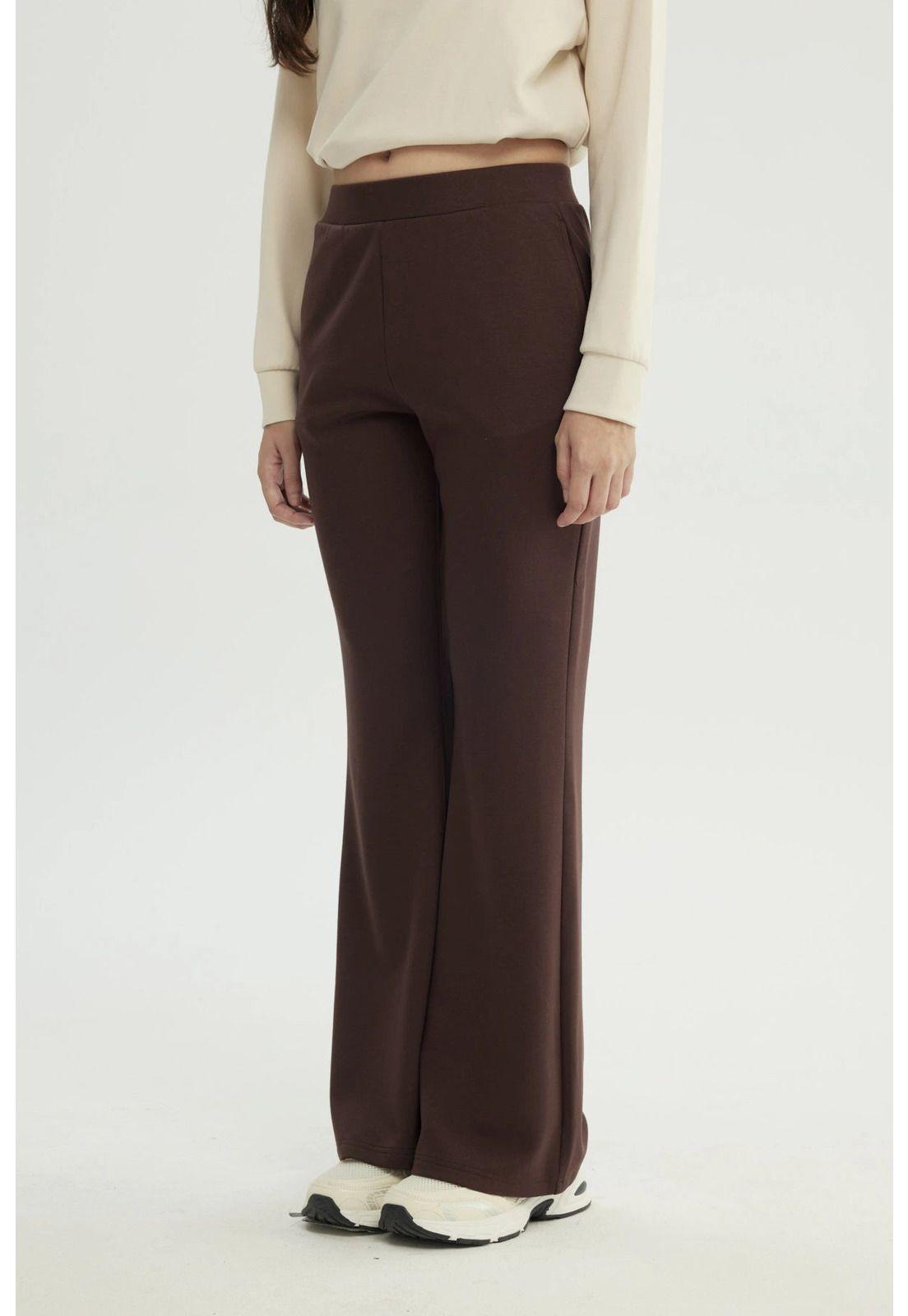 Pantalón Buzo Mujer Basta Evasee Café-1