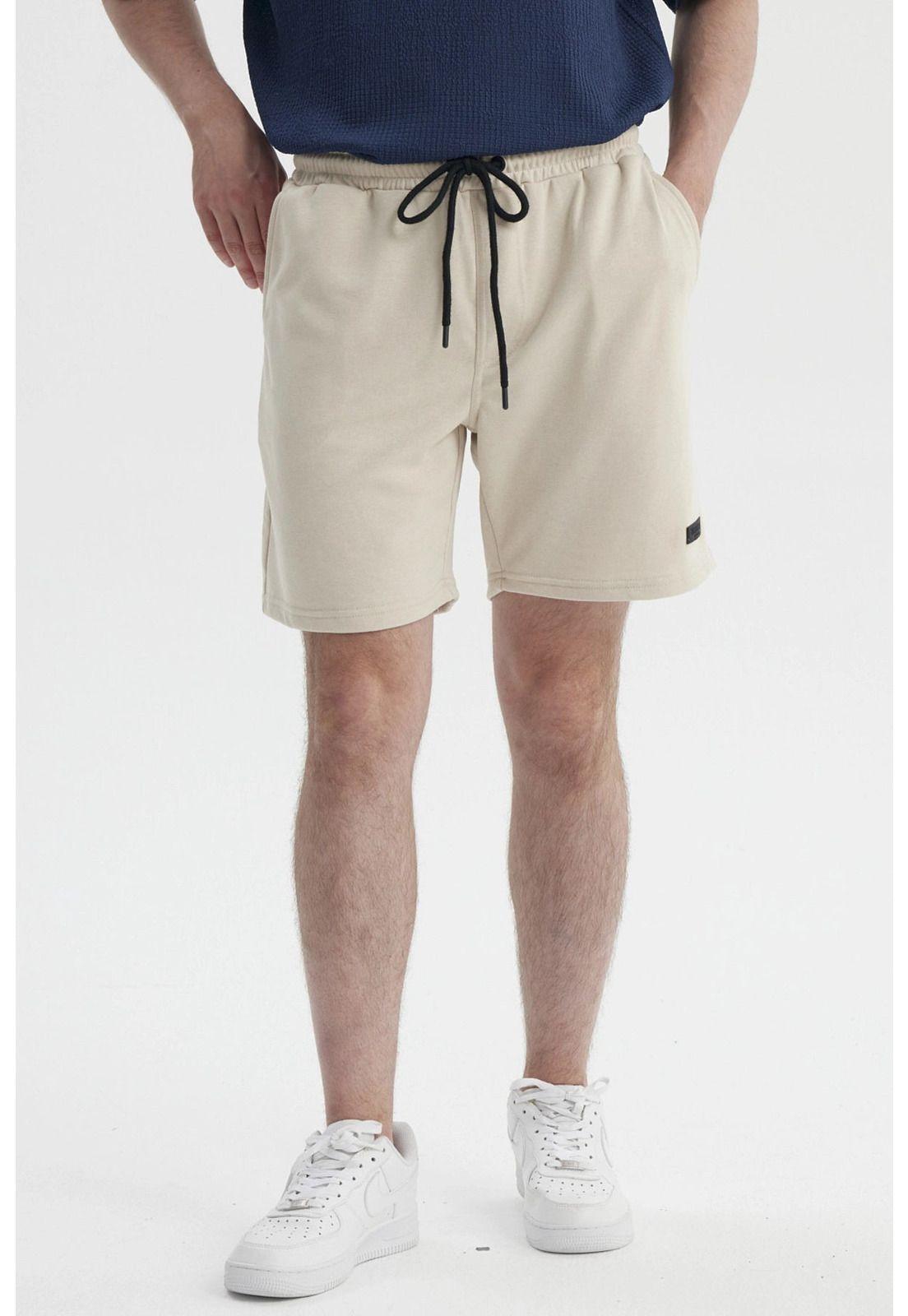 Bermuda Hombre Franela Rider Beige-0