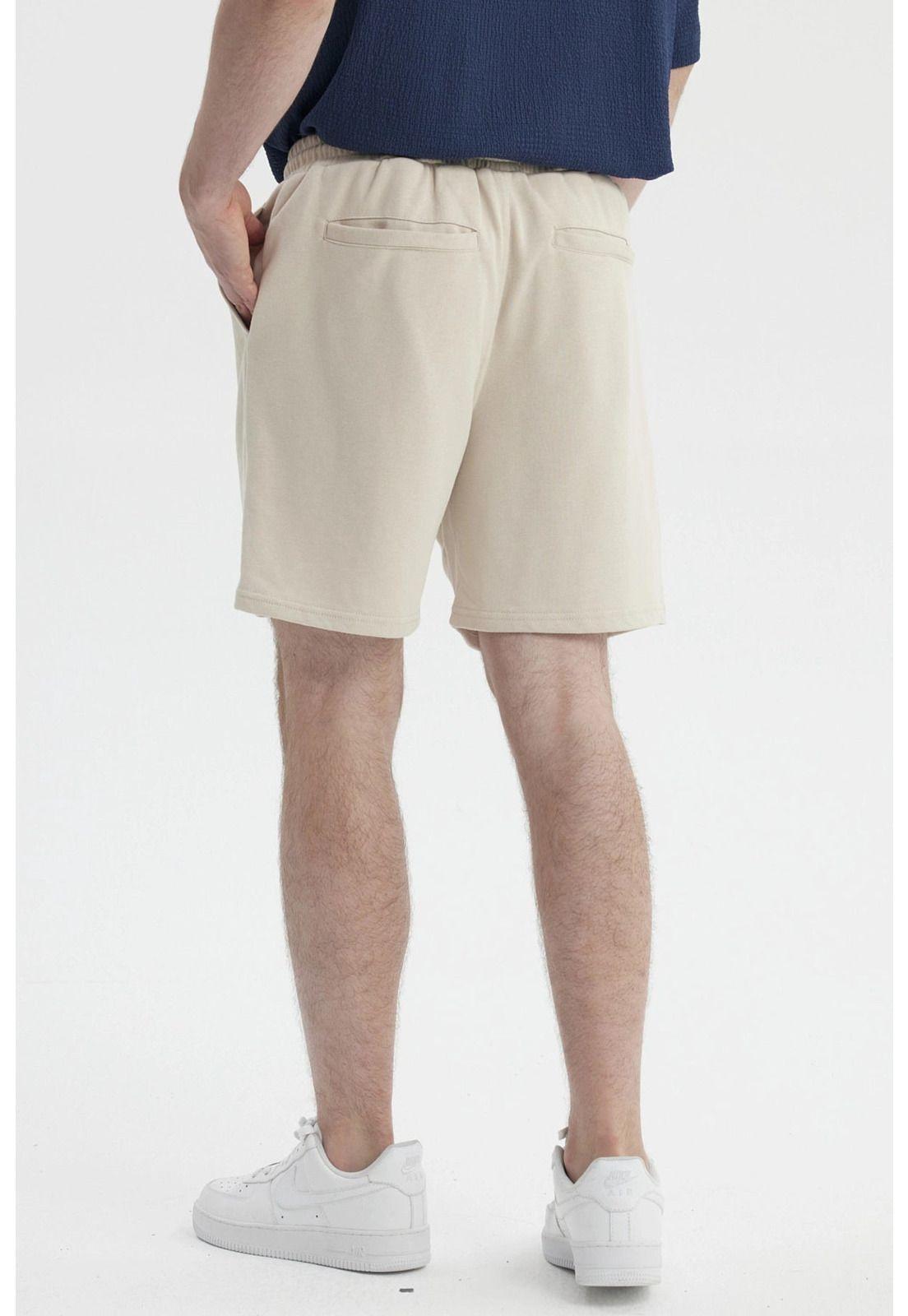 Bermuda Hombre Franela Rider Beige-2