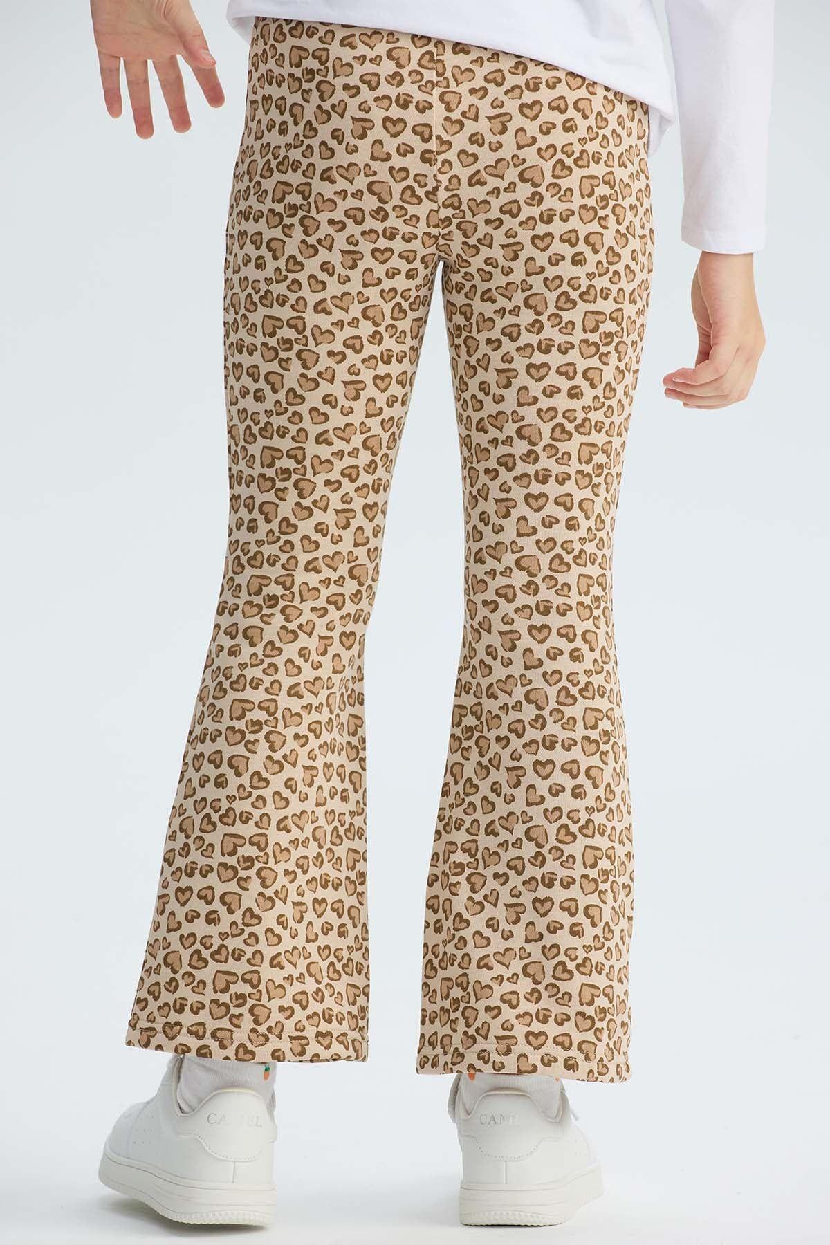 Calza Niña Full Print Beige-3