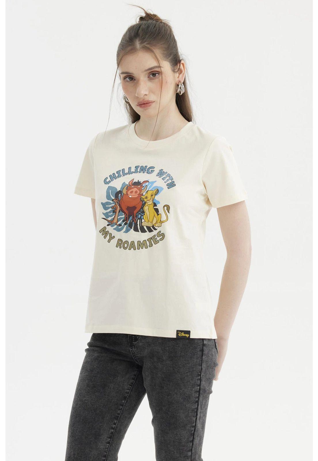 Polera Mujer Rey León Beige-1