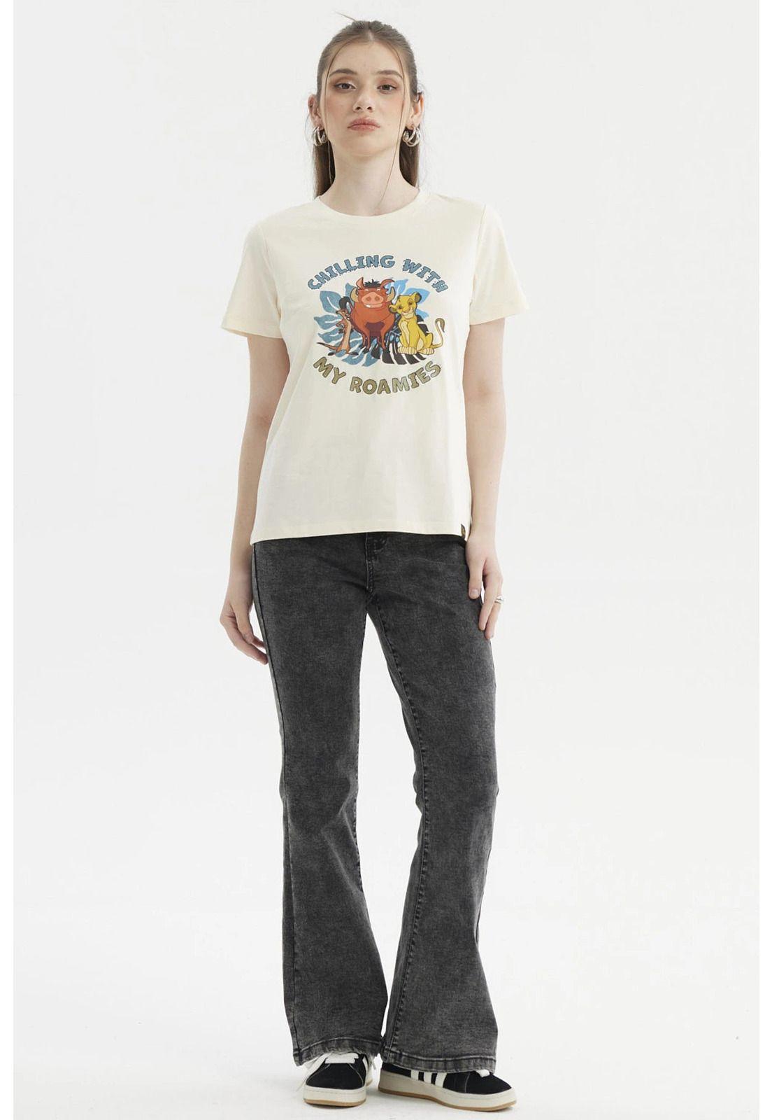 Polera Mujer Rey León Beige-3