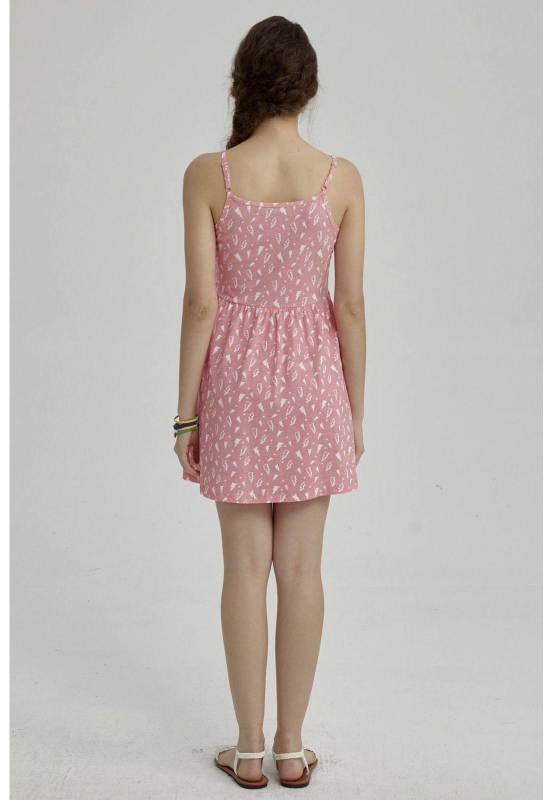 Vestido Niña Básico Teen Coral - ll-2